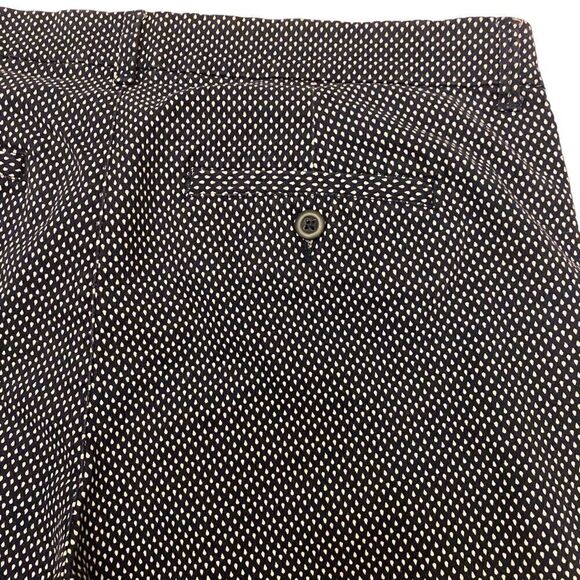 Khakis by Gap‎ Slim City Navy with White Polkadots Cropped Pants Size 10 - Picture 9 of 14